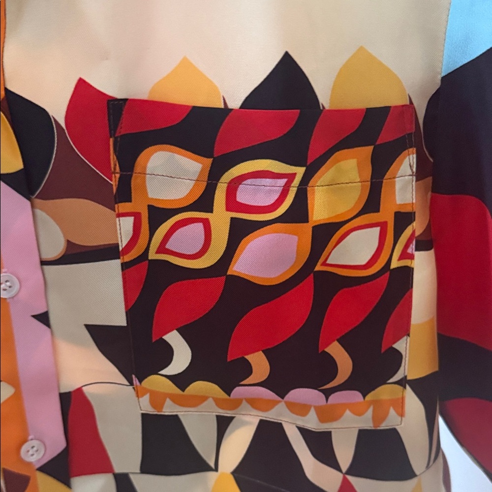 ❤️ Sandro x Louis Barthelemy Limited Edition Geometric Button-Up Shirt - Picture 5 of 7